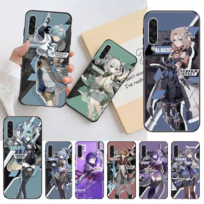 genshin impact game Phone Case For Samsung galaxy A S note 22 52 21 20 53 51 71 12 13 10 32 50 fe ultra plus