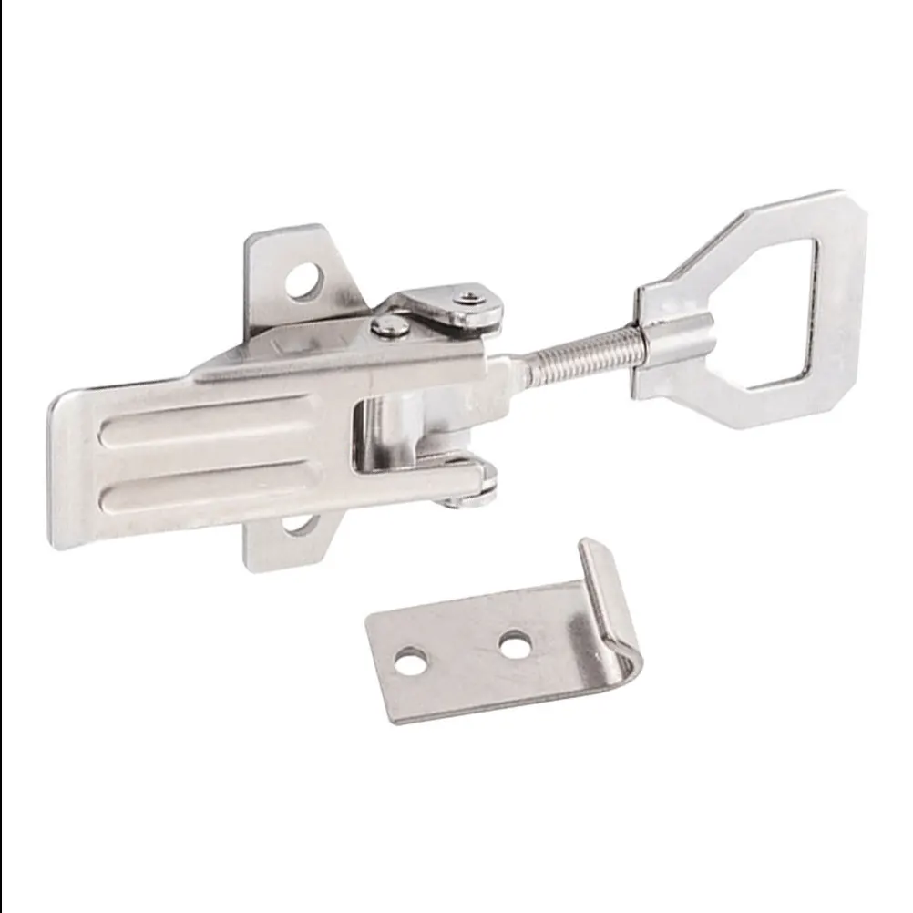 

Stainless Steel Adjustable Lock Clasp For Machinery Ship Box Fastening Heavy Duty Toggle Latch Clamp Hardware