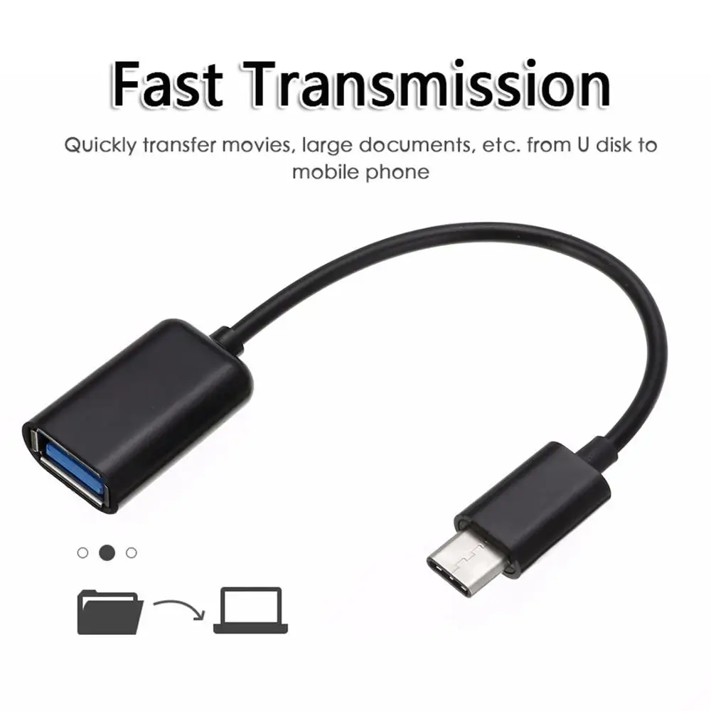 Otg Data Cable Portable 16.5cm Type C Otg Extension Cable Mobile Phone Accessories Otg Adapter Cable Usb 2.0 Type-c Usb 2.0