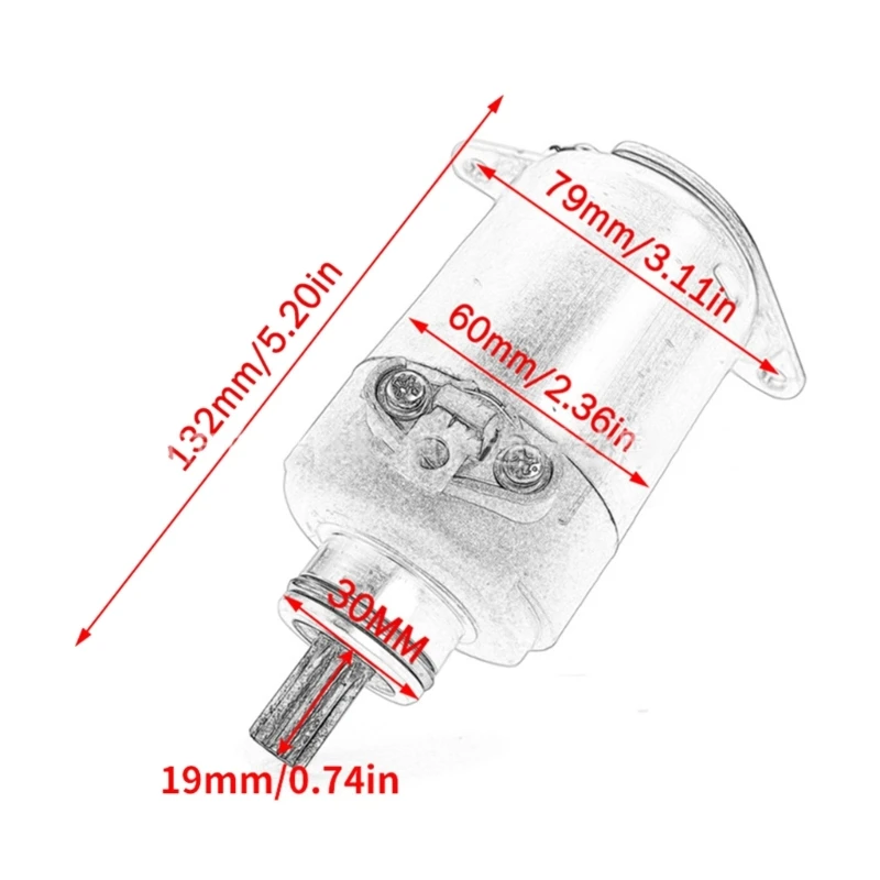 Electrical Engine Starter Motor Replacement Energy Saving Dependable Fit for Agility 125 R16 125 31200KUDUC00 Motorcycle