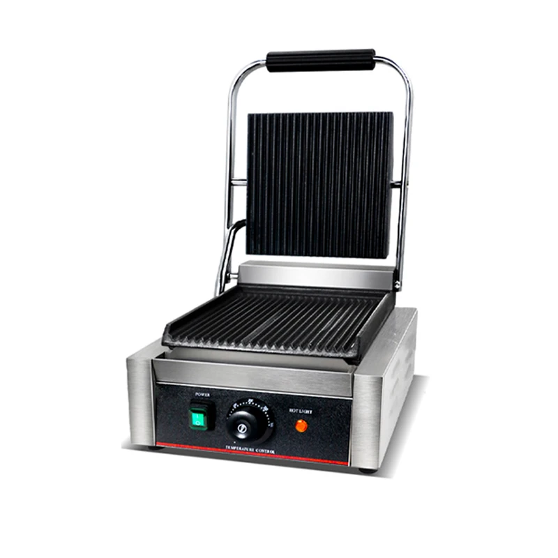 

Commercial Panini Sandwich Machine Electric Panini Press Griddle Toast Steak Grill Breakfast Cooking Oven, 220V