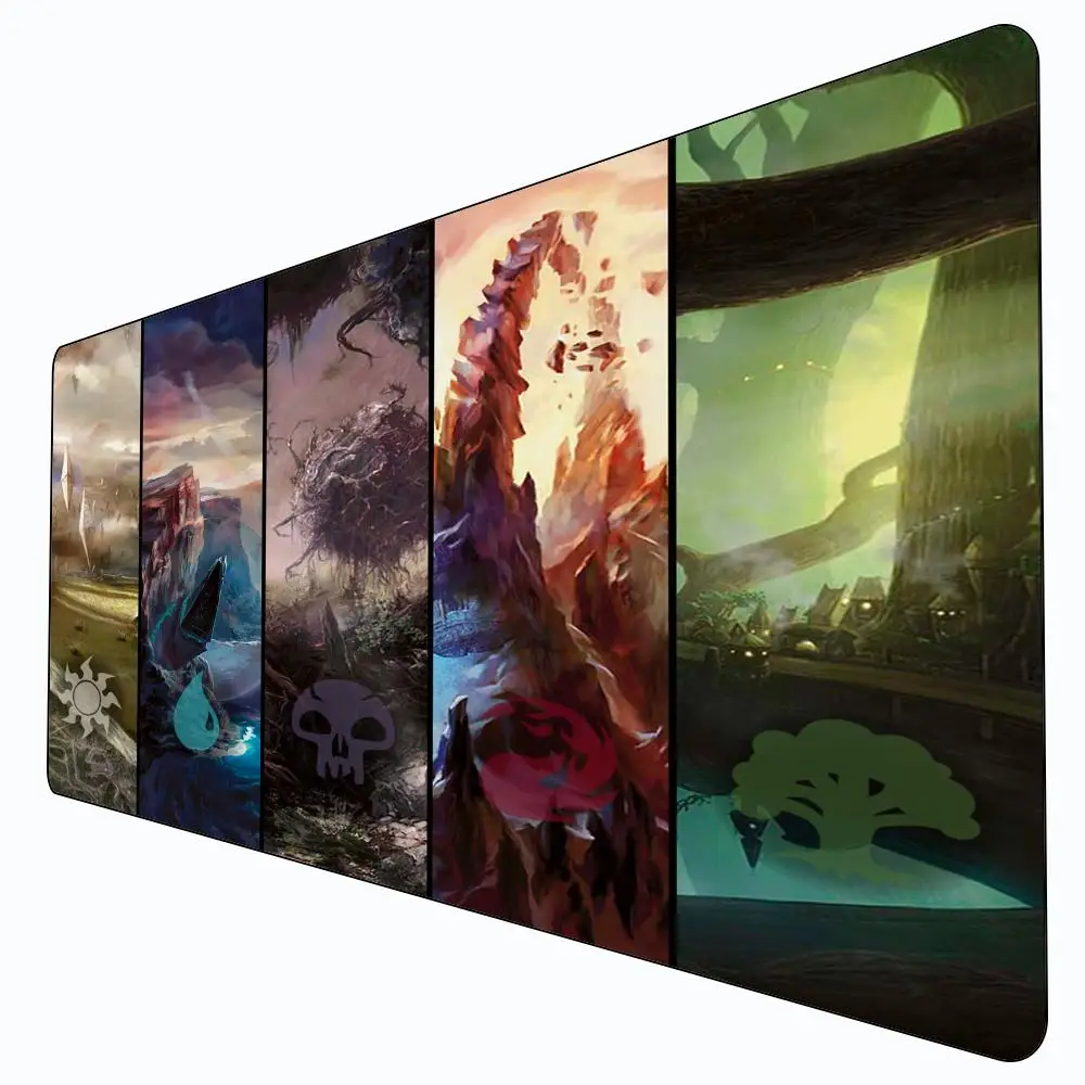 

The Magic Gathering Mouse Pad Card Game Mat Large Computer Office Mousepad Non-slip for MTG DTCG CCG RPG Trading Desk Mats 35x60