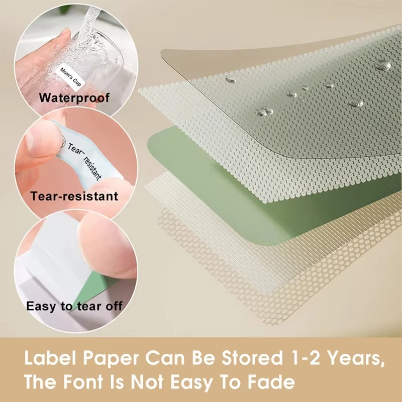 Niimbot H1S Mini Label Printer White/Color/Transparent Label  UV Waterproof Scratch-Resistant Continuous Paper For Home/Office