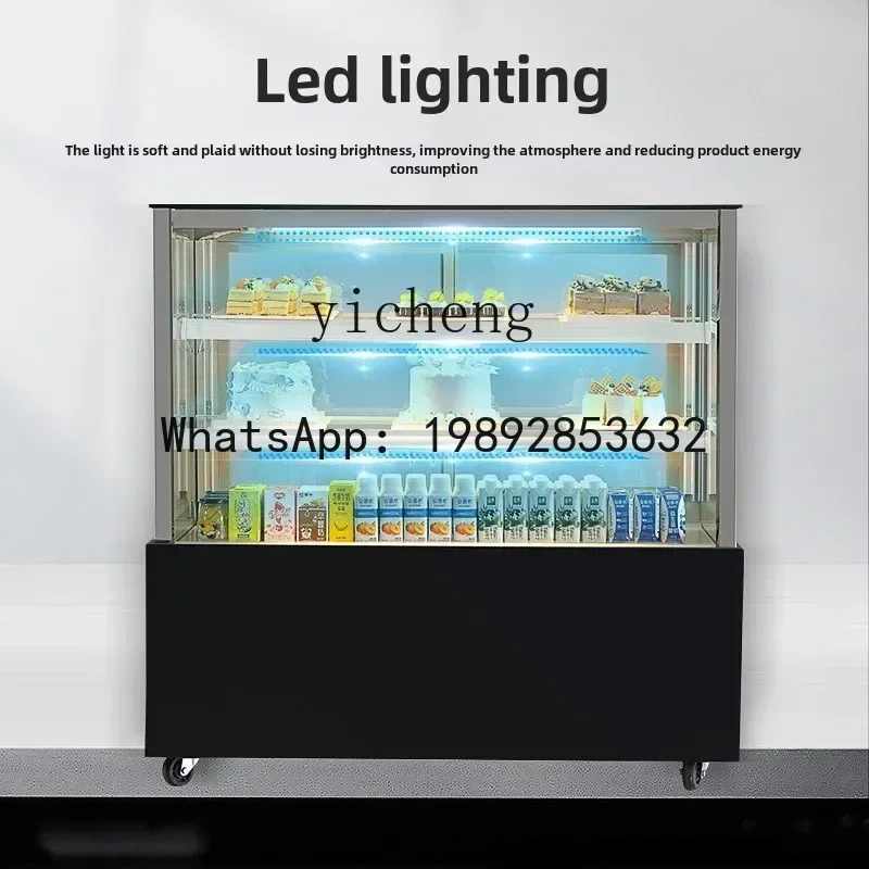 XX cake refrigerated display cabinet commercial fruit cooked food dessert milk tea air-cooled frost-free fresh-keeping cabinet