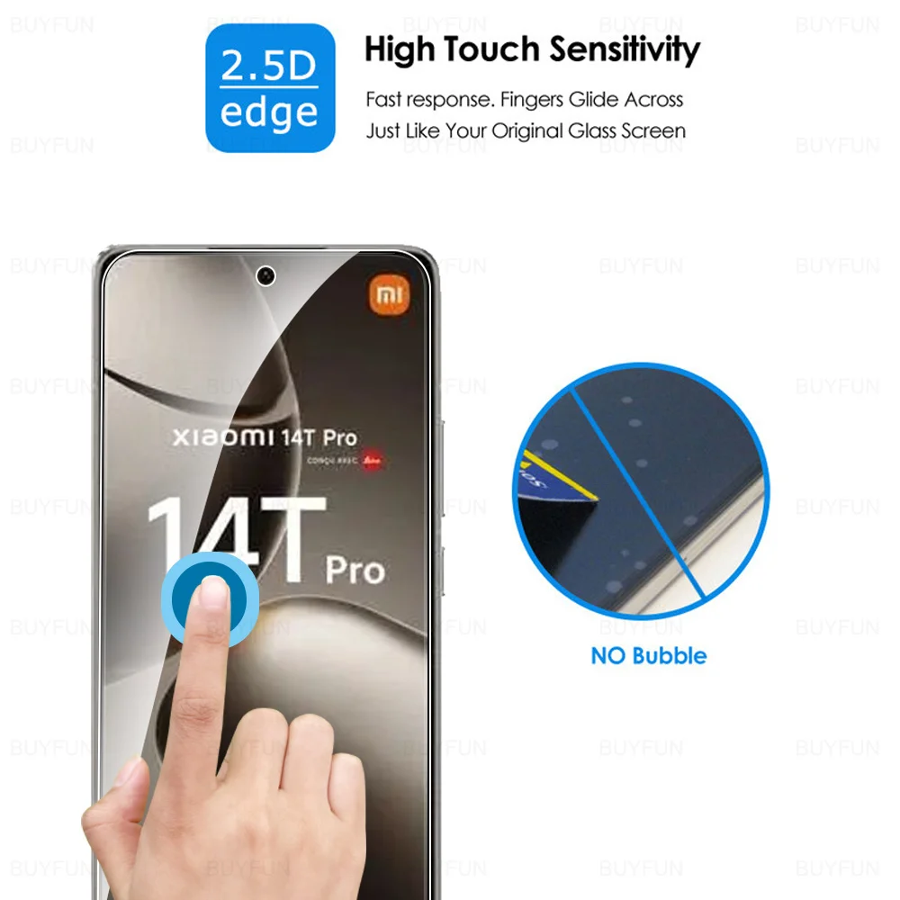 샤오미 14 T 미 14 T프로, 샤오미 14T 프로, 샤오미 14T프로, 14 T T14 5G 풀 글루 휴대폰 화면 보호대 강화 보호 유리, 3 개