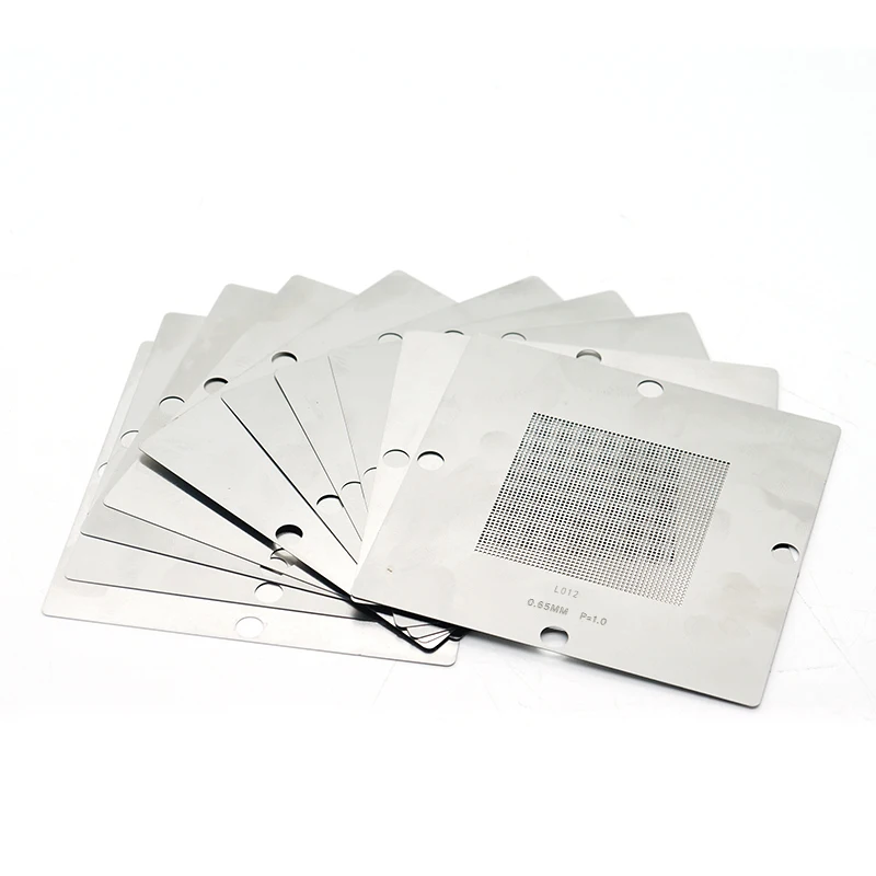 10pcs/lot 90*90mm Universal BGA Stencils 90mm Laptop Reballing Kit BGA Rework Reball Pack