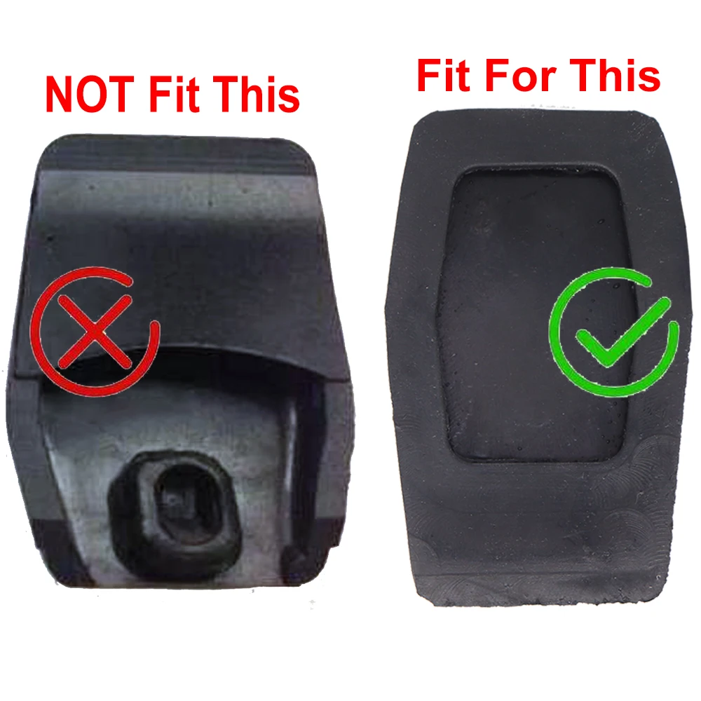 2Pcs For Ford Fiesta MK5 2008 2007 2006 2005 2004 2003 2002 Rubber Brake Clutch Foot Pedal Pad Cover Replacement 94BB7A624AA