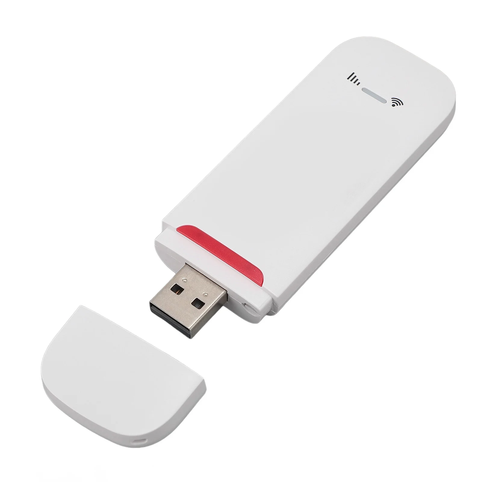 Modem USB 4G LTE 500Mbps z gniazdem na kartę SIM, przenośny hotspot podróżny, obsługa do 10 użytkowników dla Europy, Azji i Oceanii.