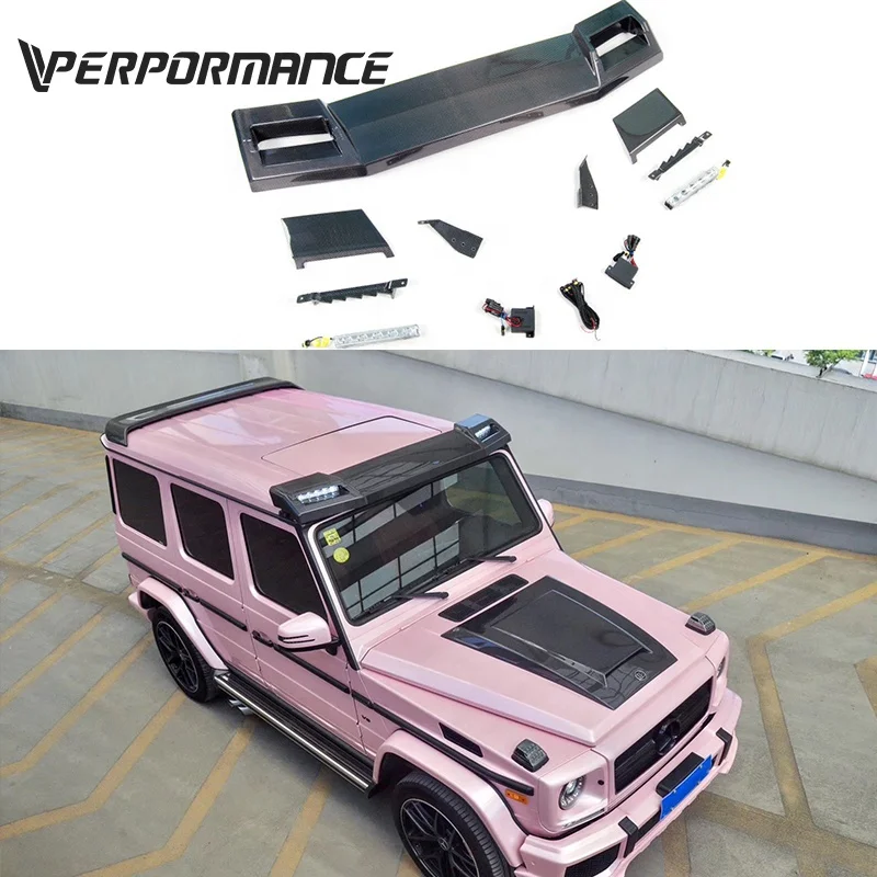 W463 front spoiler for G500 CARBON FIBER WING G500 G63 G65 carbon spoiler for All W463 2001~2018Year