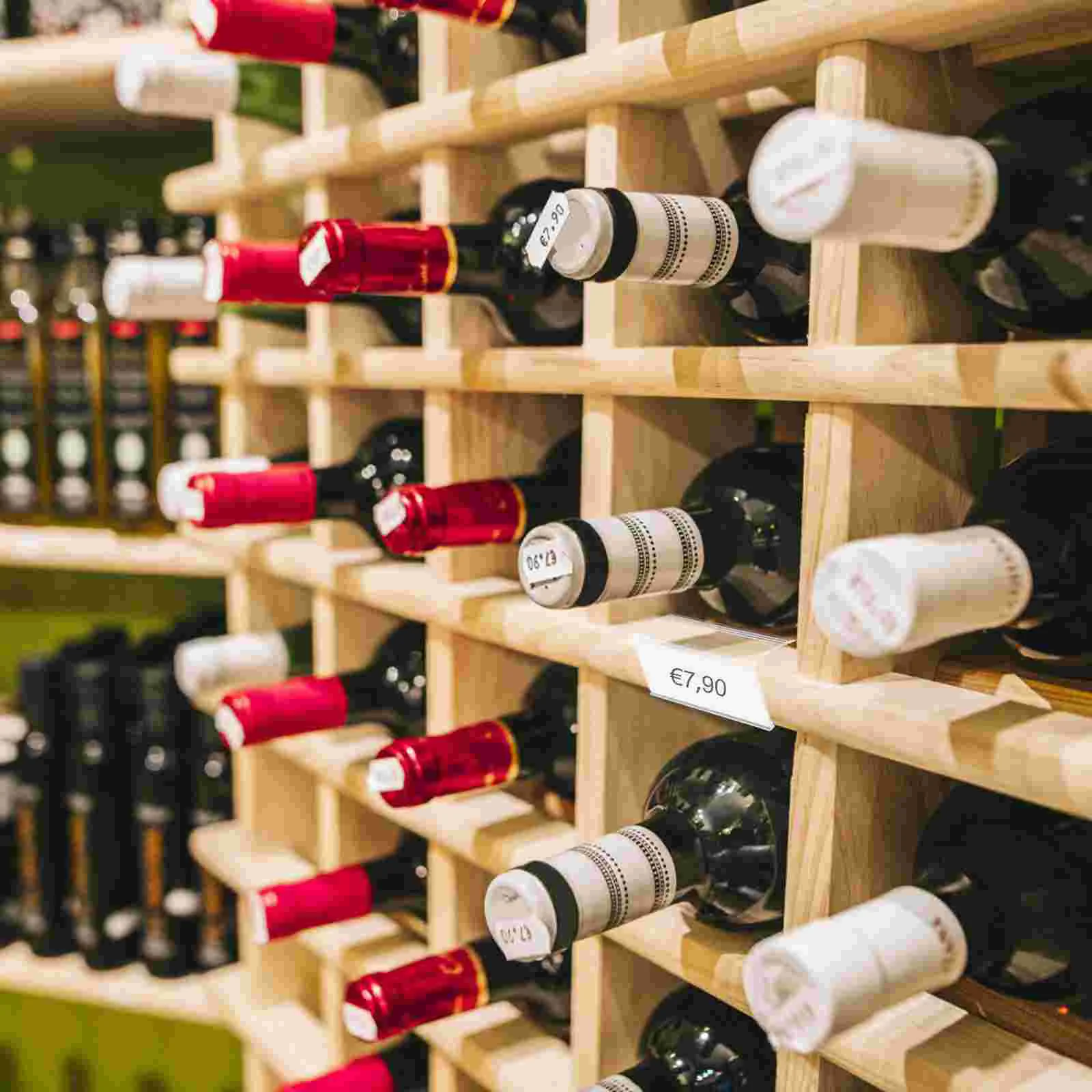 40 Pcs Counter Price Tag Shelving Brackets Stickers Plastic Cupcake Display Stand