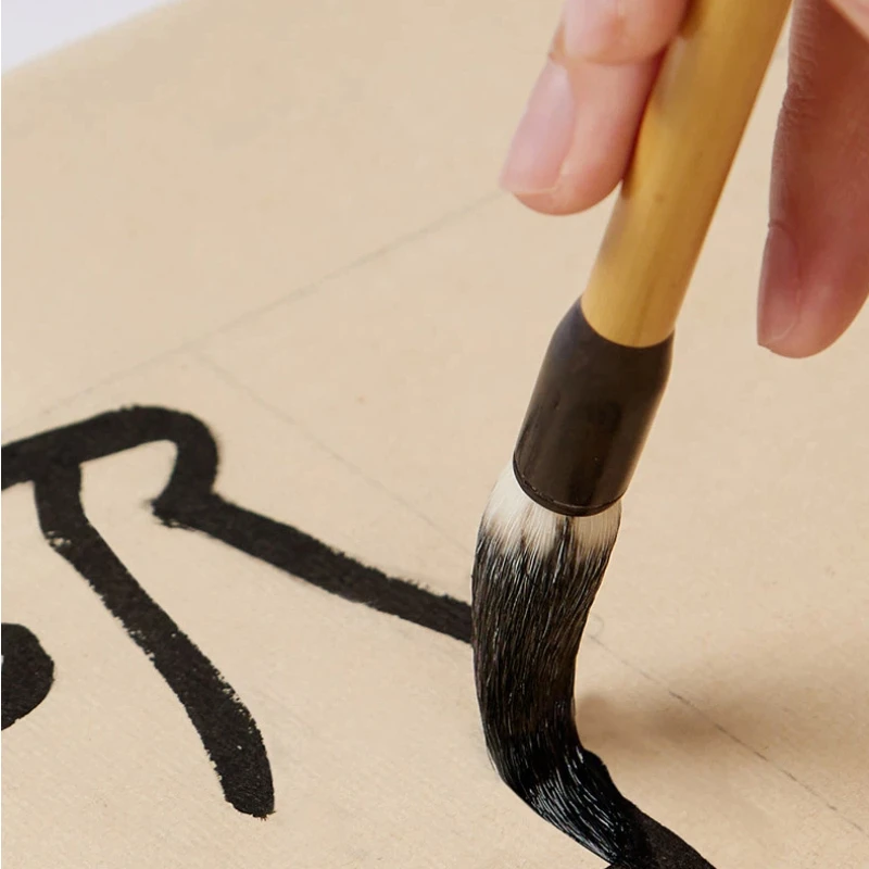Chinese Calligraphy Brush Long-pointed Woolen Hair Special Seal Script Writing Copying Practice for Beginners Huzhou Brush Pen