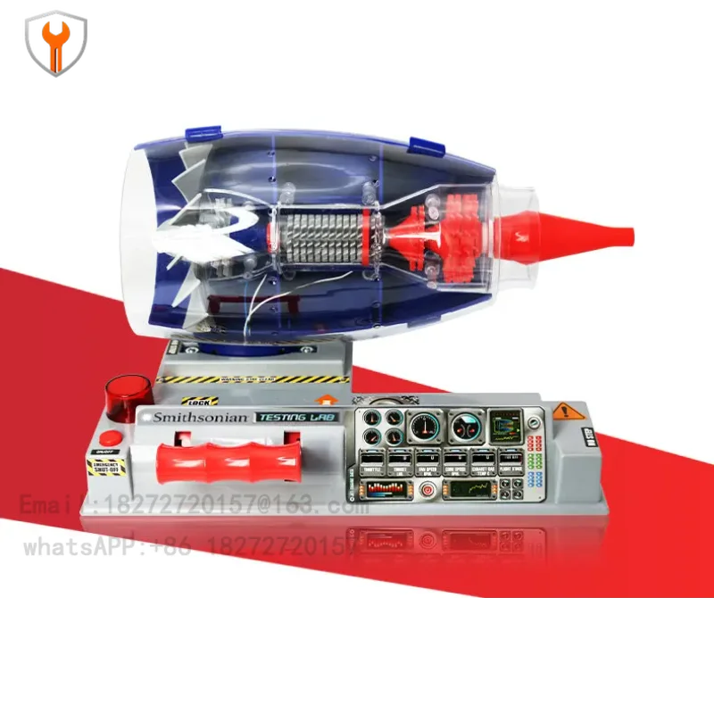 Happy Plus Teaching Experimental Module Assembly Toy Aircraft Engine Model Aerodynamics Children's Birthday Gift