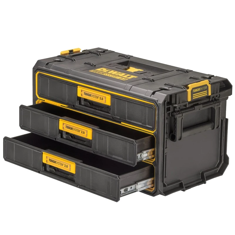 Imagem -03 - Caixa de Ferramentas Dewalt Quick-close Ball-bearing Metal Slides Toughsystem 2.0 Unidade de Gavetas Armazenamento Pesado Dwst08330