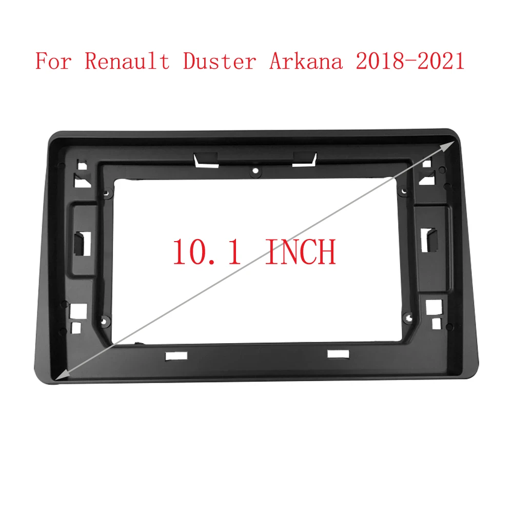 Car Radio Fascias Frame For Renault Duster Arkana 2018-2021 10 inch 2DIN Stereo Panel Wiring Harness Power Cable Canbus Decoder