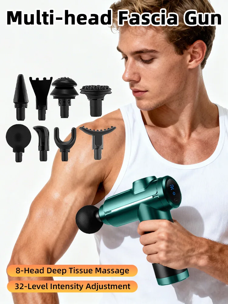 Alat pijat multifungsi untuk seluruh tubuh, perawatan otot, senyap dan rendah kebisingan, unisex, alat pijat leher untuk kebugaran.