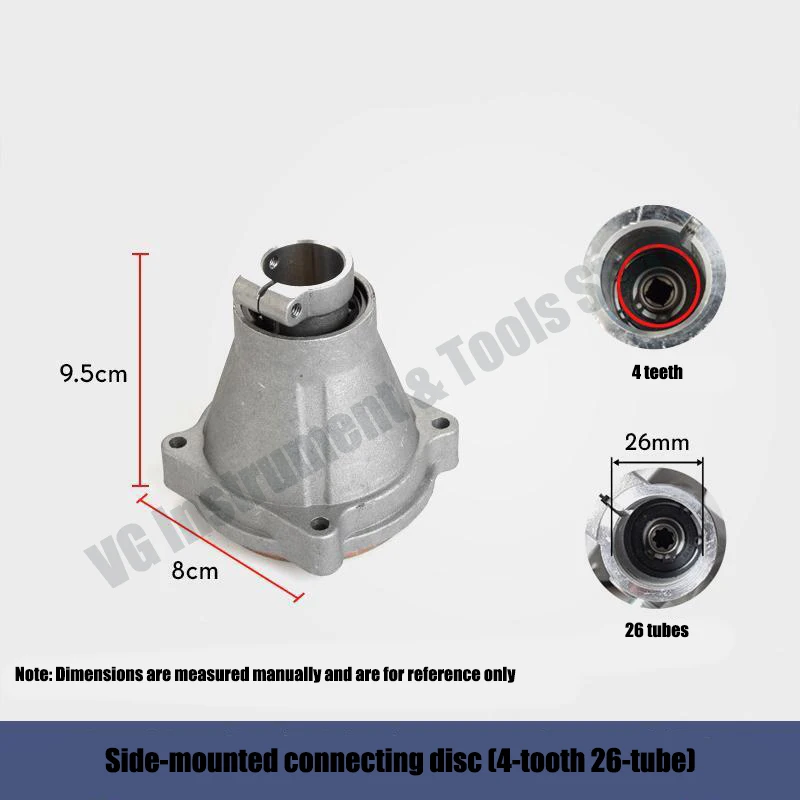 Garden Power Tool Accessories Universal Output Block 26mm 28mm 4 Teeth  for Gas  oline Brush Cutter