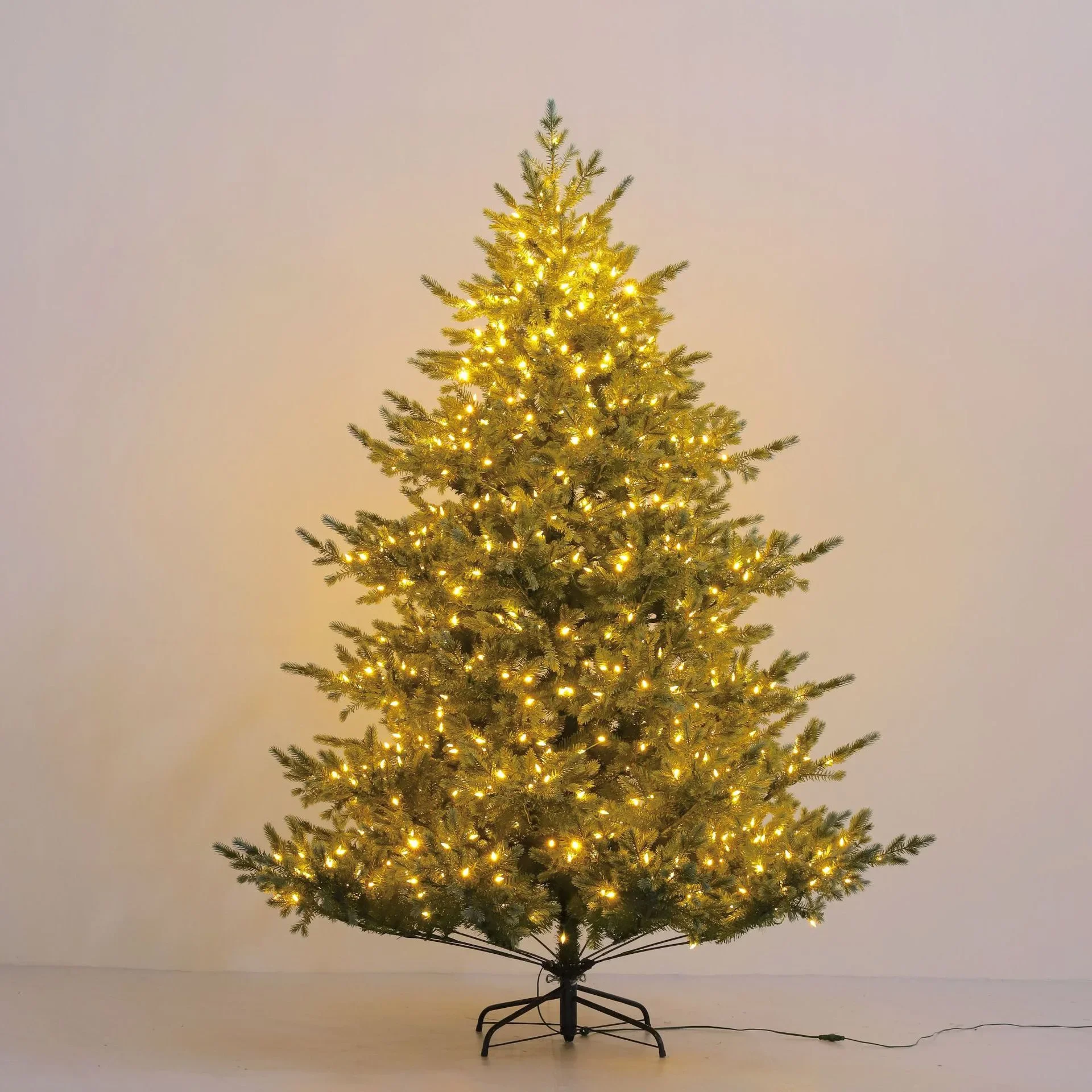 60 70 83 95 inch Christmas Xmas Artificial Tree Green with LED Lights 150cm 180cm 210cm 240cm Home Decoration Interior