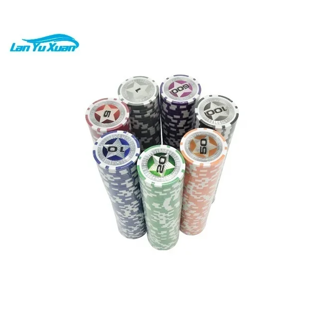 500 pcs Clay poker chips with silver aluminum case set include 2 sets poker cards and 1 white dealer