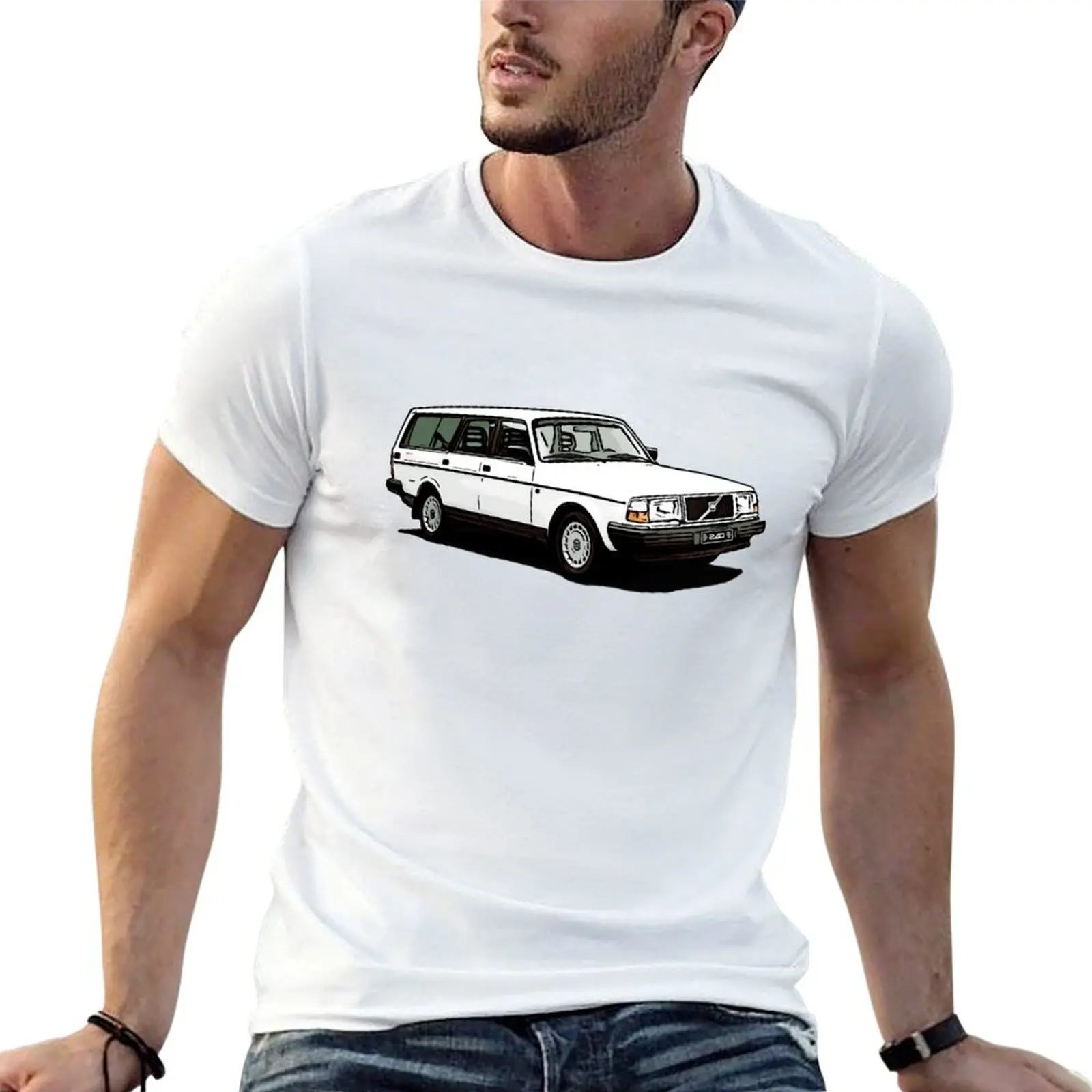 

240 Wagon T-Shirt graphic t shirts for man men t shirt cotton 100% T-Shirt