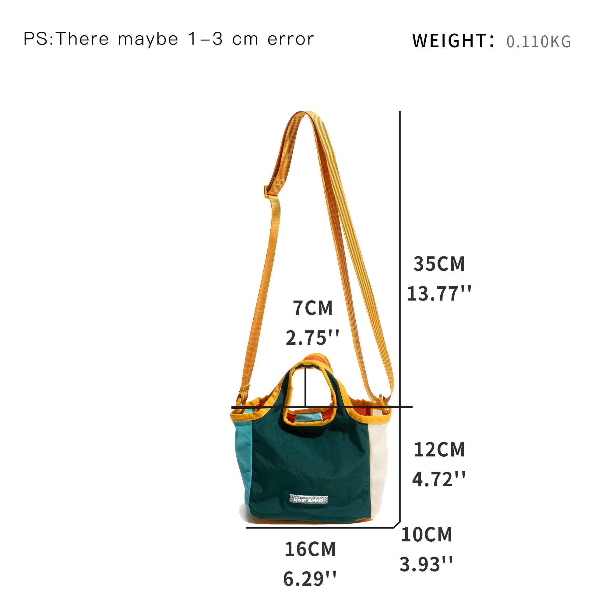 MABULA Colorful Nylon Woman Tote Handbag Patchwork Grocery Fashion Shoulder Handbags for Travel Fashion Phone Purse Commuter