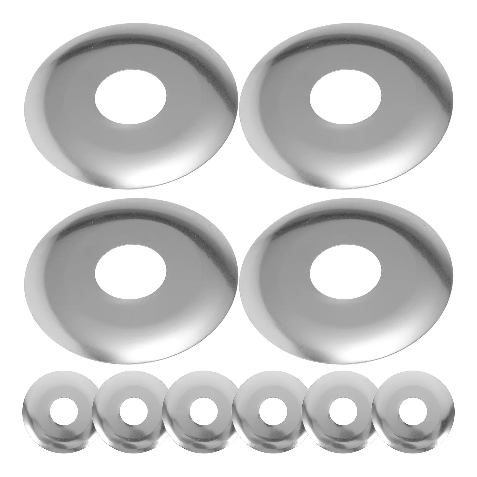 10 stks Enkele Schijf Rozet Afdekplaat 1/2 Inch Fire Sprinkler Hoofdbeschermer Rvs Wandmontage Pijp Cover voor Fire