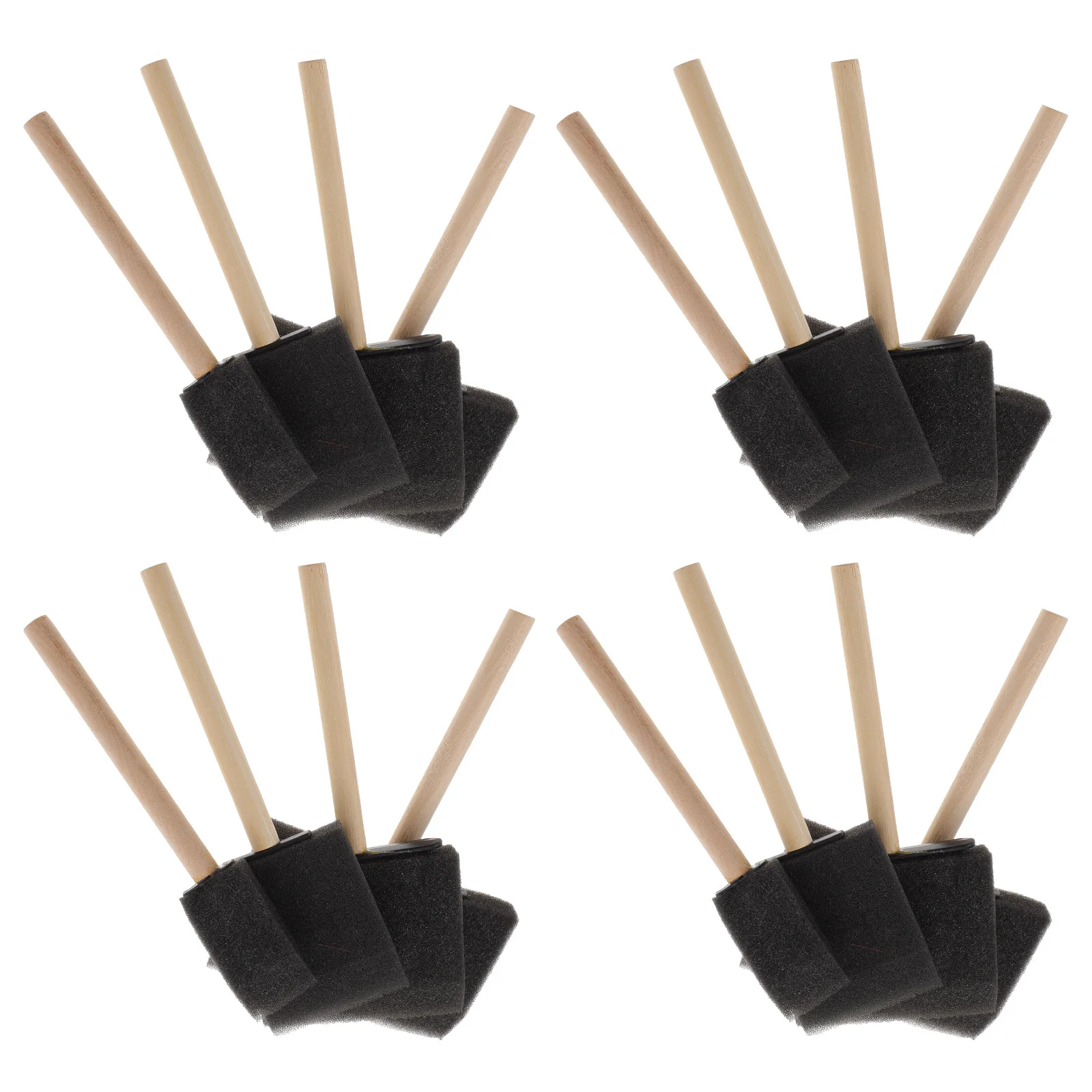Ensemble de pinceaux éponge pour enfants, 26 pièces, outils de peinture pour aquarelle acrylique, peinture à l'huile, bricolage, artisanat d'art, fournitures de dessin Graffiti