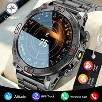 2025 New Outdoor Military GPS Smart Watch Men 466*466 HD AMOLED Full Touch Screen Bluetooth Call IP68 Waterproof Smartwatches