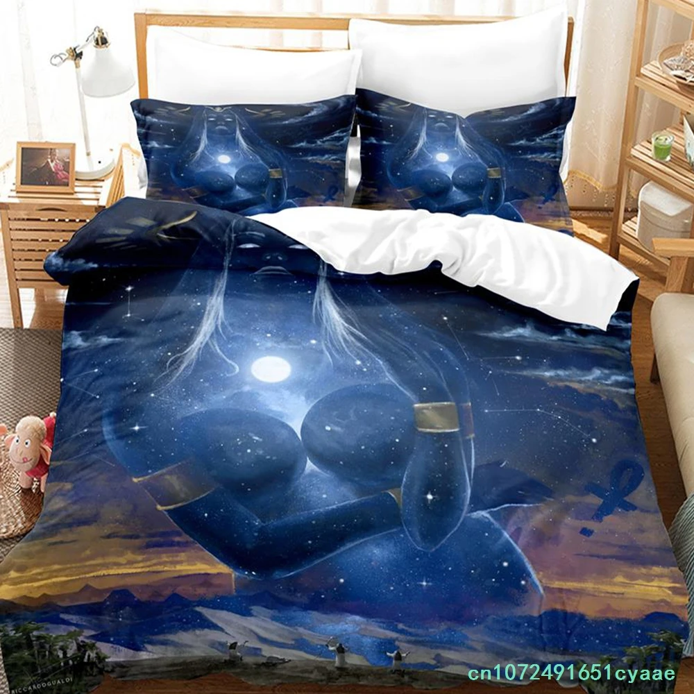 New Egypt Bedding Set Single Twin Full Queen King Size Bed Set Adult Kid Bedroom Duvetcover Sets Cool Anime Parure De Lit Bed