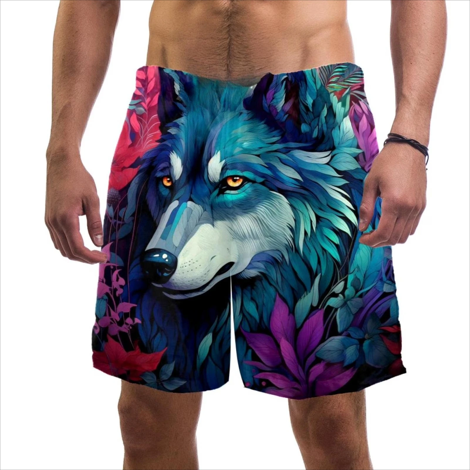 

Горячая новинка 2026: Модные брюки с 3D-принтом «Волк» в стиле Харадзюку для мужчин, уличная одежда, хип-хоп, свободные брюки больших размеров