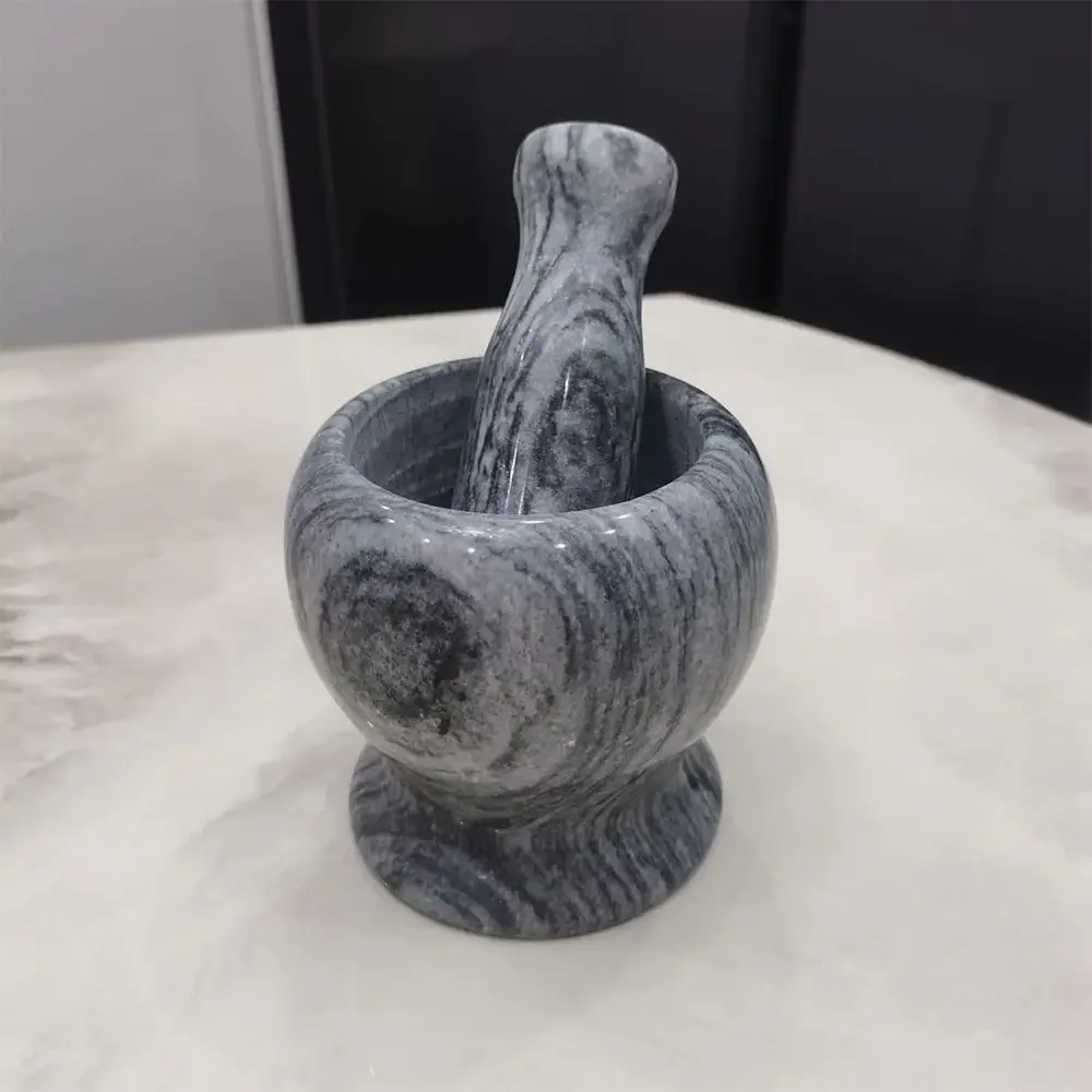 

Durable Stone Making Garlic Grinder With Pestle Kitchen Gadget Salt Pepper Mill Durable Garlic Crusher Food Preparation