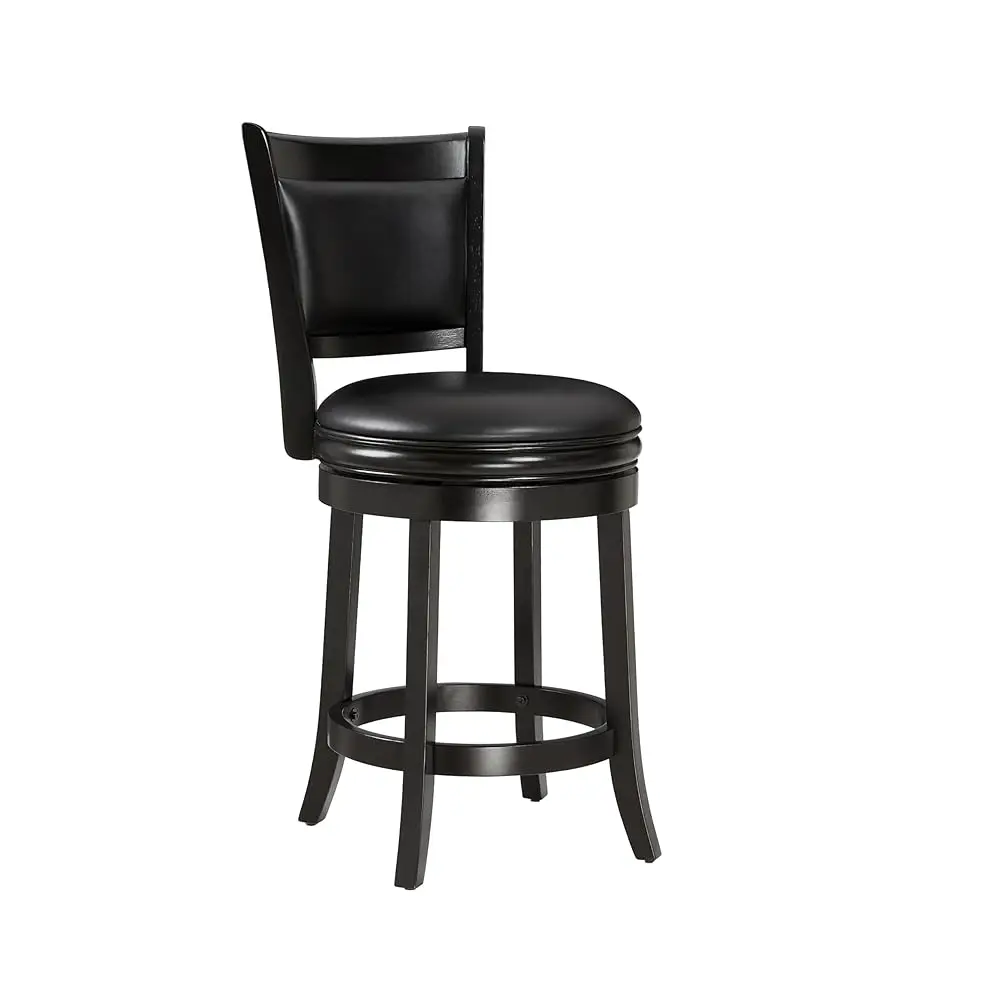 

Swivel Counter Height Barstool 24 H Seat Height Bla Set Of 1