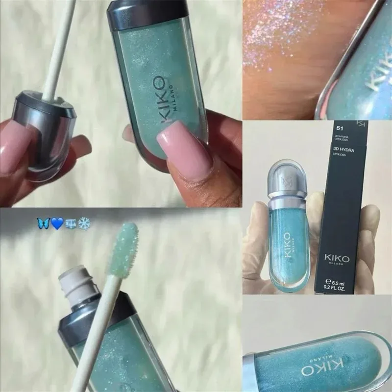 KIKO 3D Hydra Lipgloss Specchio Lip Glaze Shimmer Idratante Perlescente Colore Liquido Lip Gloss Carnoso Lucido Antiaderente Tazza Balsamo
