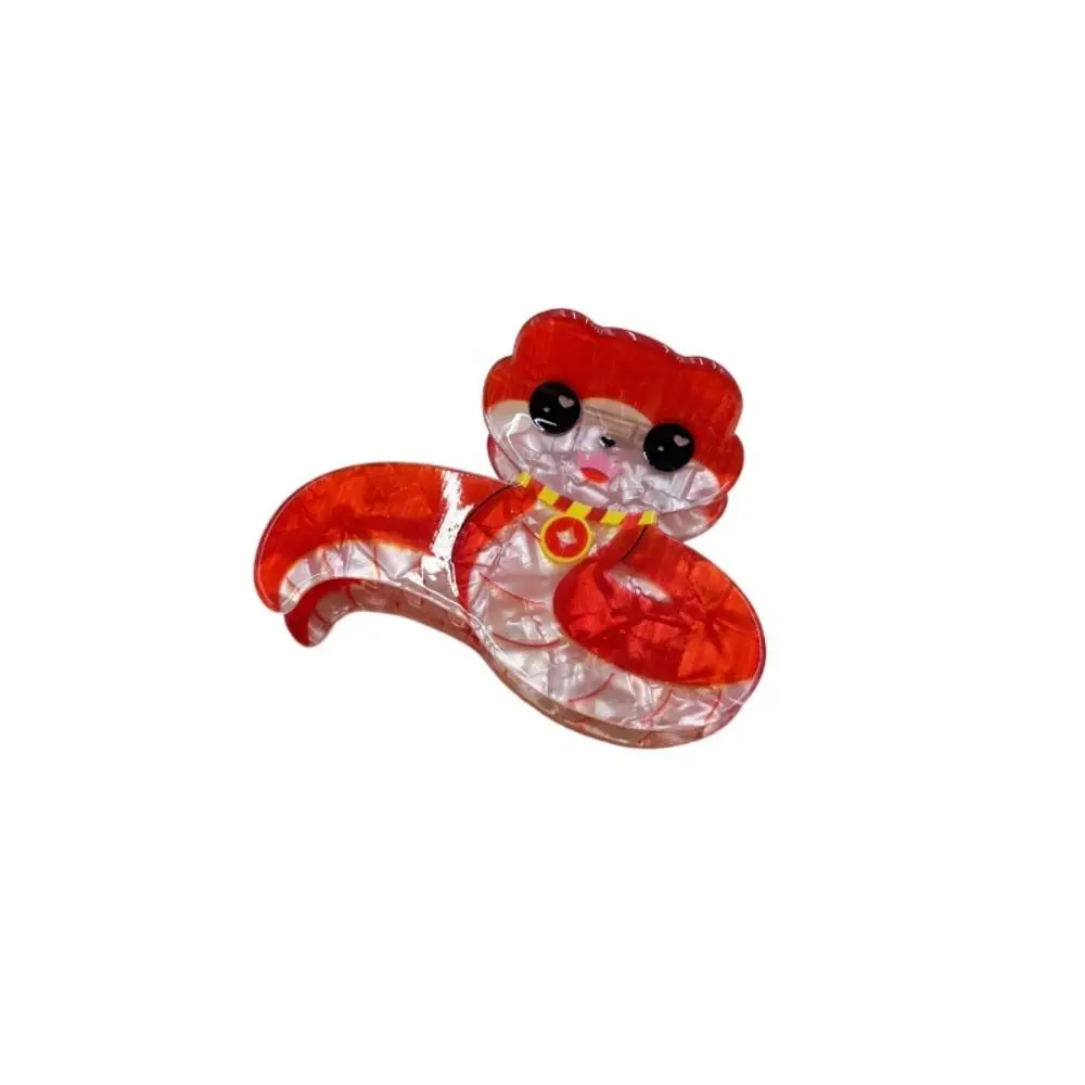 Sweet Cartoon Snake Hair Crab Clip Gourd Grab Clip New Year Hair Claw Headwear Plate Hair Large Shark Clip Ladies