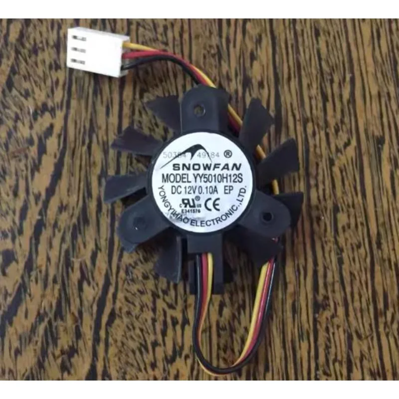 New Fan for SNOWFAN YY5010H12B YY5010H12S DC 12V 0.1A 4.5cm diameter Mainboard Cooling Fan 5cm 50*50*10mm