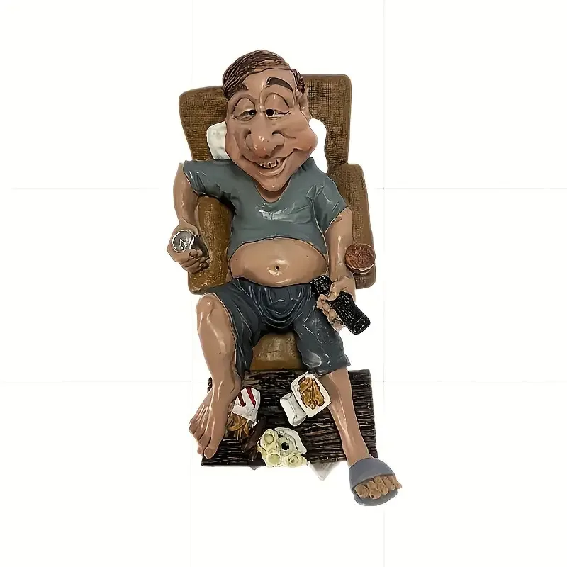 Lustige Freizeit-Charakterfigur, Skulptur, Statue, Ornament, Größe: 5,9 Zoll, kleine Sammlerstatue, Dekoration, geeignet für Schlafzimmer – Detail 6