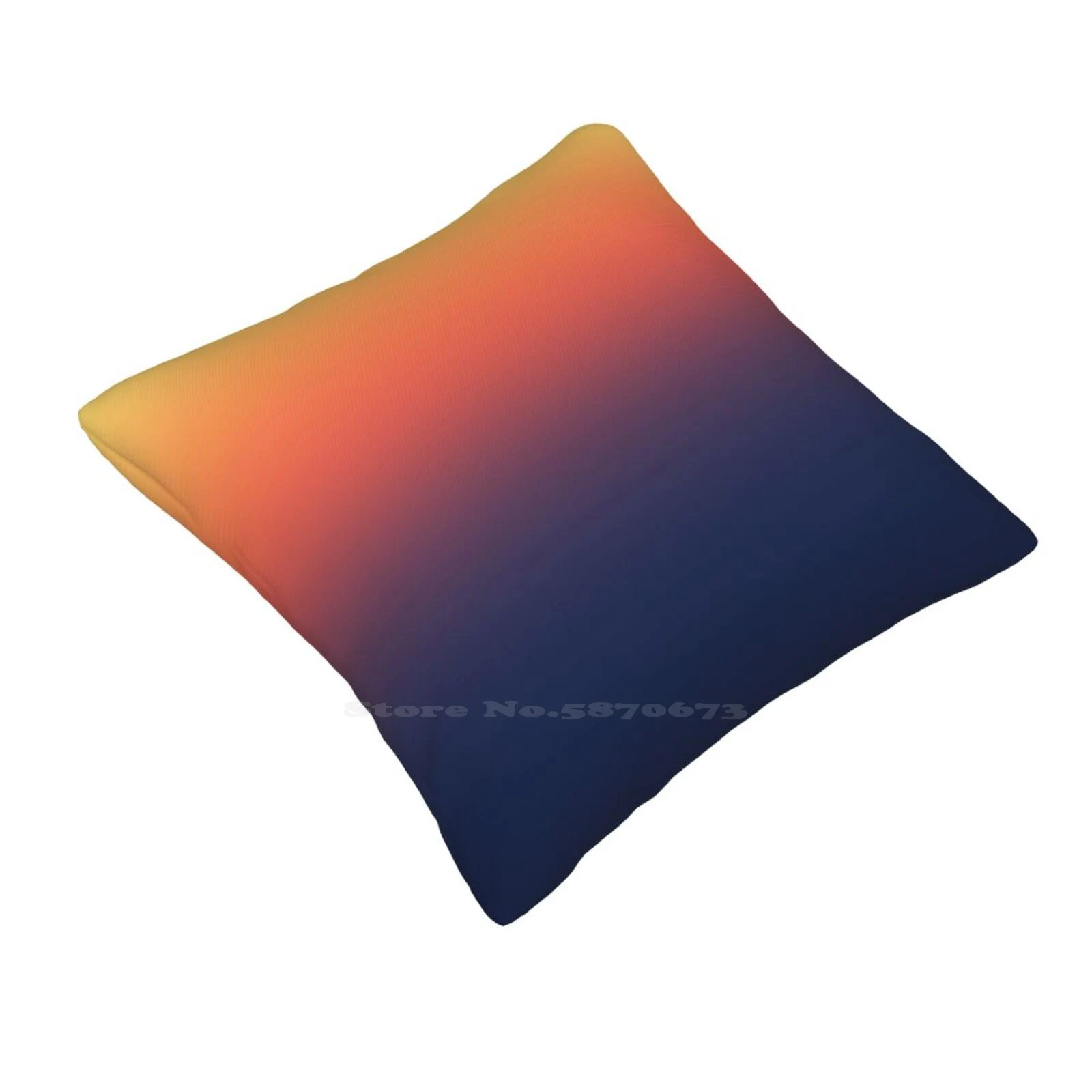 Ombre Sunset Bedroom Office Hug Pillowcase Ombre Sunset Orange Red Dark Blue Pretty Cool Fun Pink Back To School Trendy Awesome