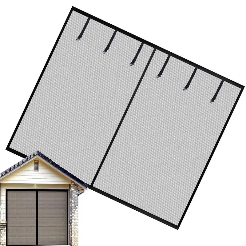 Garage Net Screen Mosquito Anti Fly Insect Screen Fine Mesh Thick  Magnetic Garage Doors Curtain Automobiles Accessories