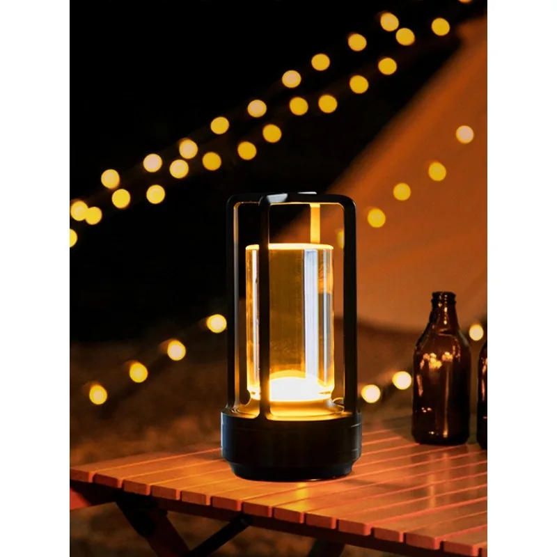 Outdoor Camping Lights, Long-lasting Rechargeable Ambient Lights, Bar Café Table Lamps, Bedside Night Lights