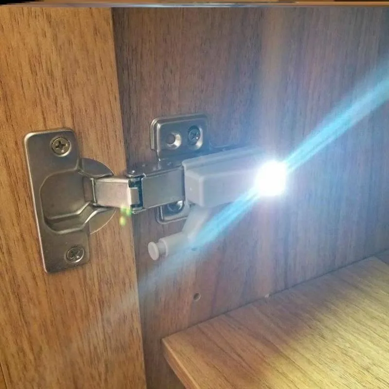 Lumière LED universel pour armoire,sous éclairage pour placard, charnière, lampe intérieur pour la chambre, veilleuse de cuisine