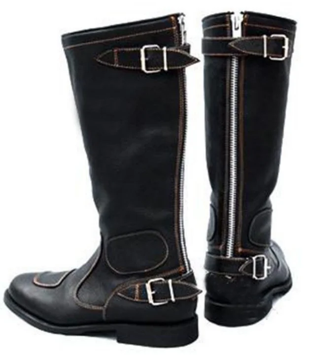 Wysokie buty jeździeckie Horse Knee Rider pu Leather Shoes Equestrian Long Bootcut Rider Wide Shaft Medieval Costume For Women