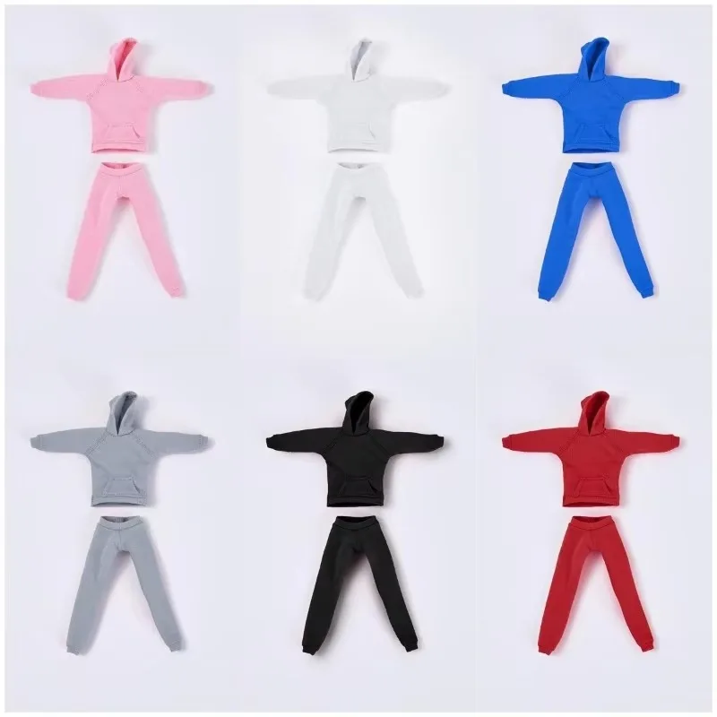 5 色 1/12 スケール固体パーカートップパンツセット兵士服モデル 6 インチアクションフィギュアモデルおもちゃ