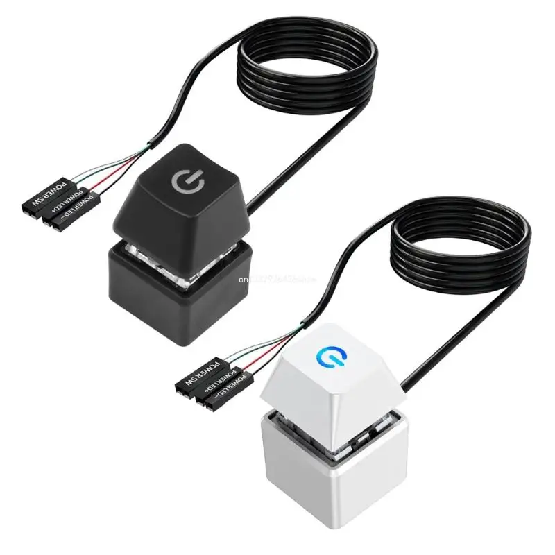 Desktop Power Switching Button Cable for Computer Hosts Starter Easy Install Dropship