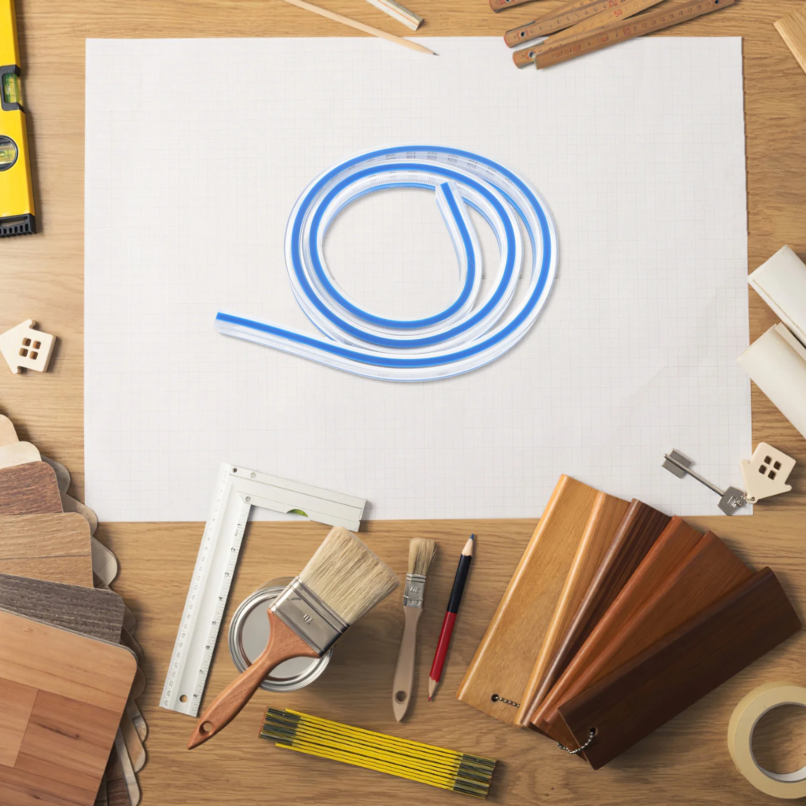 Flexible Curve 60Cm Multi-Function Snake Shape Measuring Tool For Sewing Drafting Pattern Grading Crafts Bust Ruler Hemming