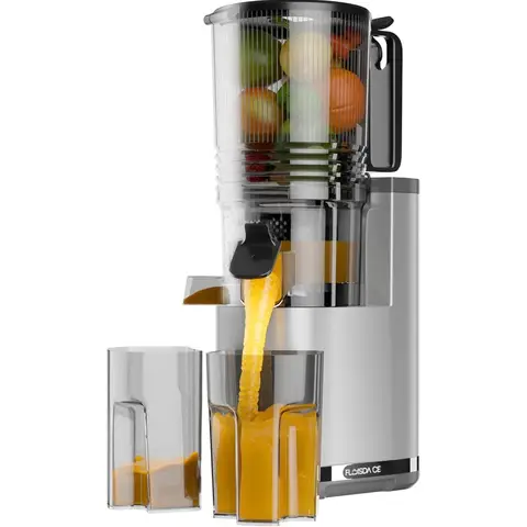 Cold Press Juicer, 6.5 Extra Large Feed Chute Juicer Machines, Hands-Free 350W Slow Masticating Juicer Machines with High Juice