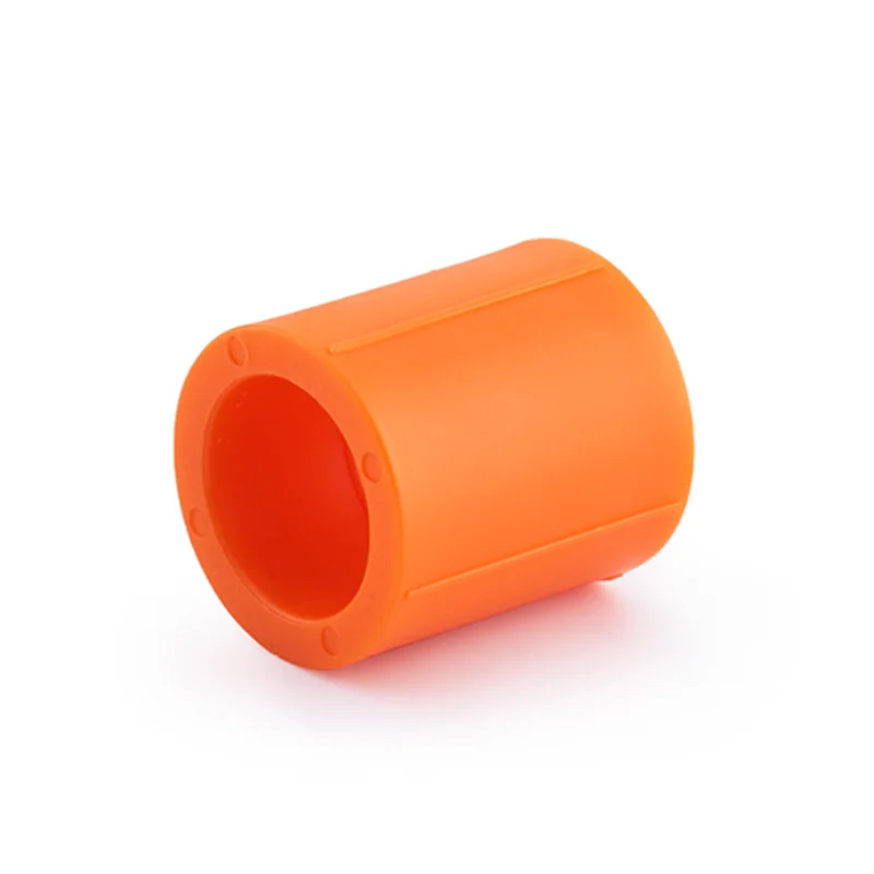 Orange PPR water pipe hot melt connection fittings with inner diameter of 20mm, 25mm, 32mm, equal diameter direct (set of 10)