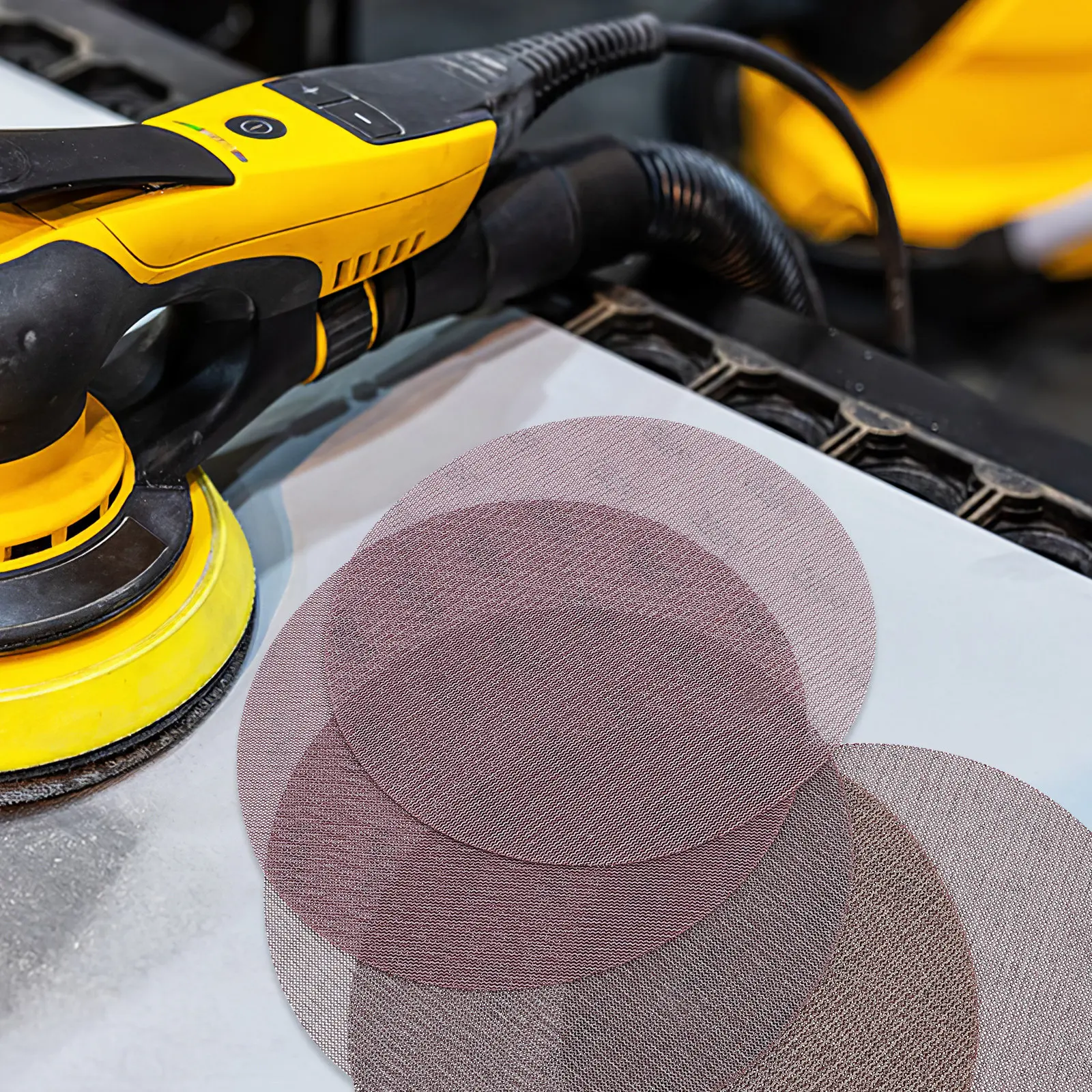 

10Pcs Drywall Sanding Discs Hook and Loop Sandpaper Assortment 80-320 Grit for Wall Repair Renovation Painting Prep Sander