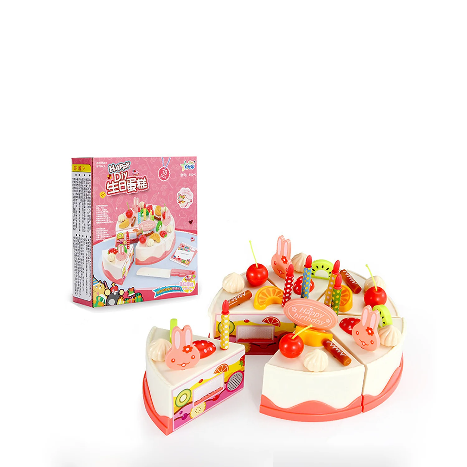 Kinder Home Küchenutensilien Simulation Obst Erdbeerkuchen Joyful Kreatives DIY Geburtstagsgeschenk Spielzeug