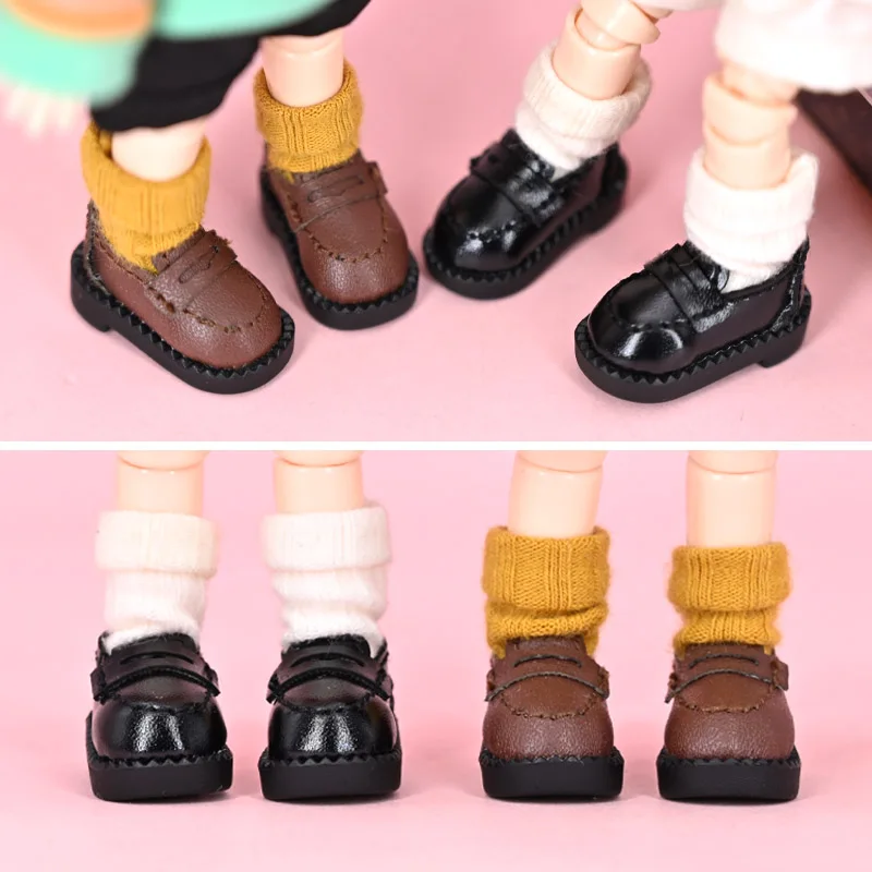 Ob11 Doll Shoes Collection 1/12Bjd Leather Shoes Obitsu11 Casual Uniform Shoes P9 Clothes Ufdoll Ymy Gsc Molly Ufdoll Shoes