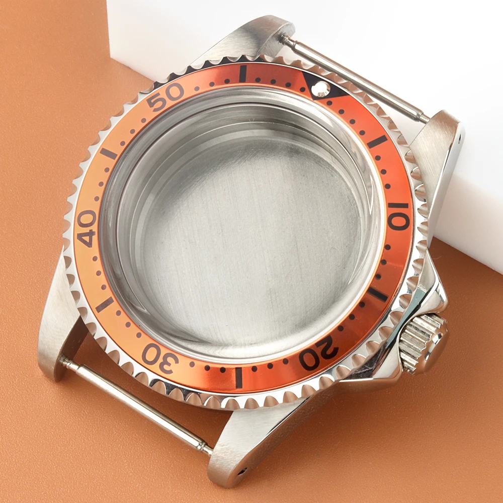 

Round Sapphire Glass 39.5mm Watch Case Stainless Steel Vintage Case Fit Sub gmt NH35 NH36 Movement 28.5mm Dial Watch Accessories