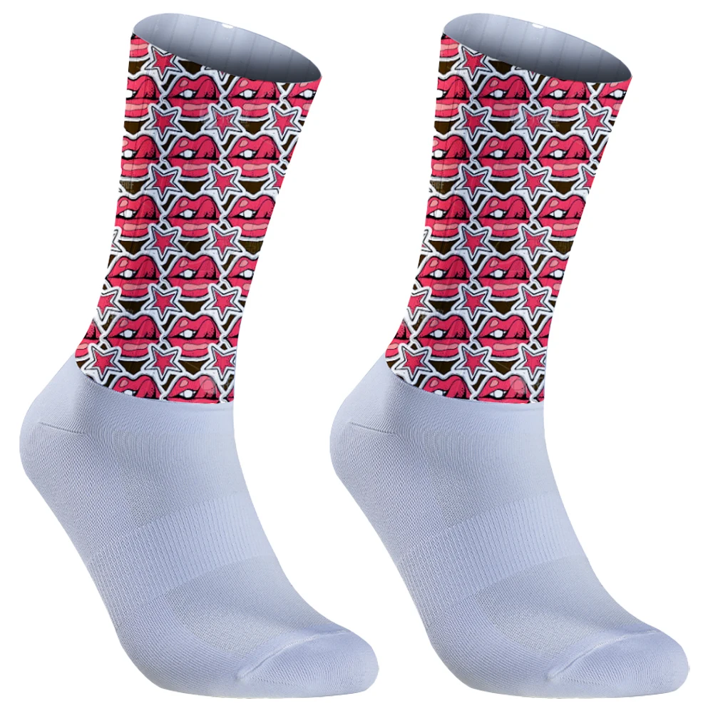 Chaussettes de cyclisme de dessin animé pour hommes et femmes, bas de vélo de montagne, haute qualité, printemps, été, automne, hiver, cadeaux, 2024